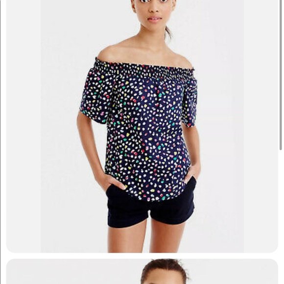 Jcrew multi color short sleeve in size 000. - Picture 2 of 8